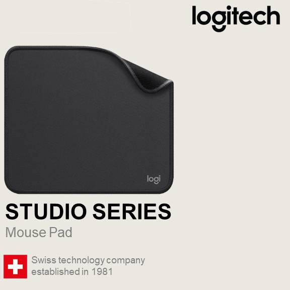 Logitech Mouse Pad Studio Series - Soft Mousepad , Anti Slip & Spill Resistance Mousepad - Graphite ( 956-000031 )
